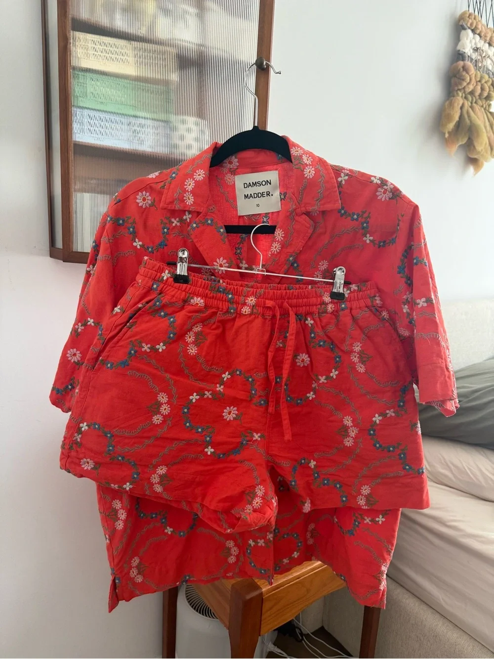 Damson Madder Embroidered Set